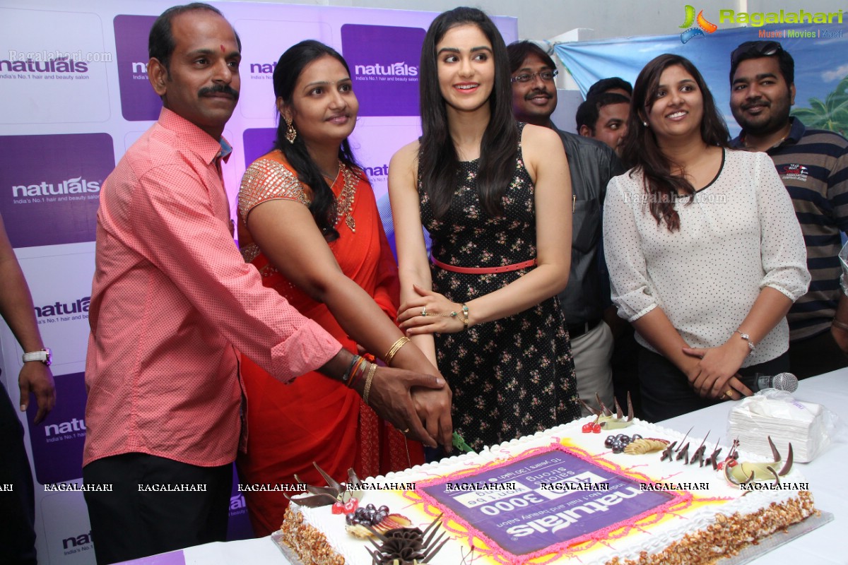 Naturals Salon Launch by Adah Sharma at Pragathi Nagar, Hyderabad