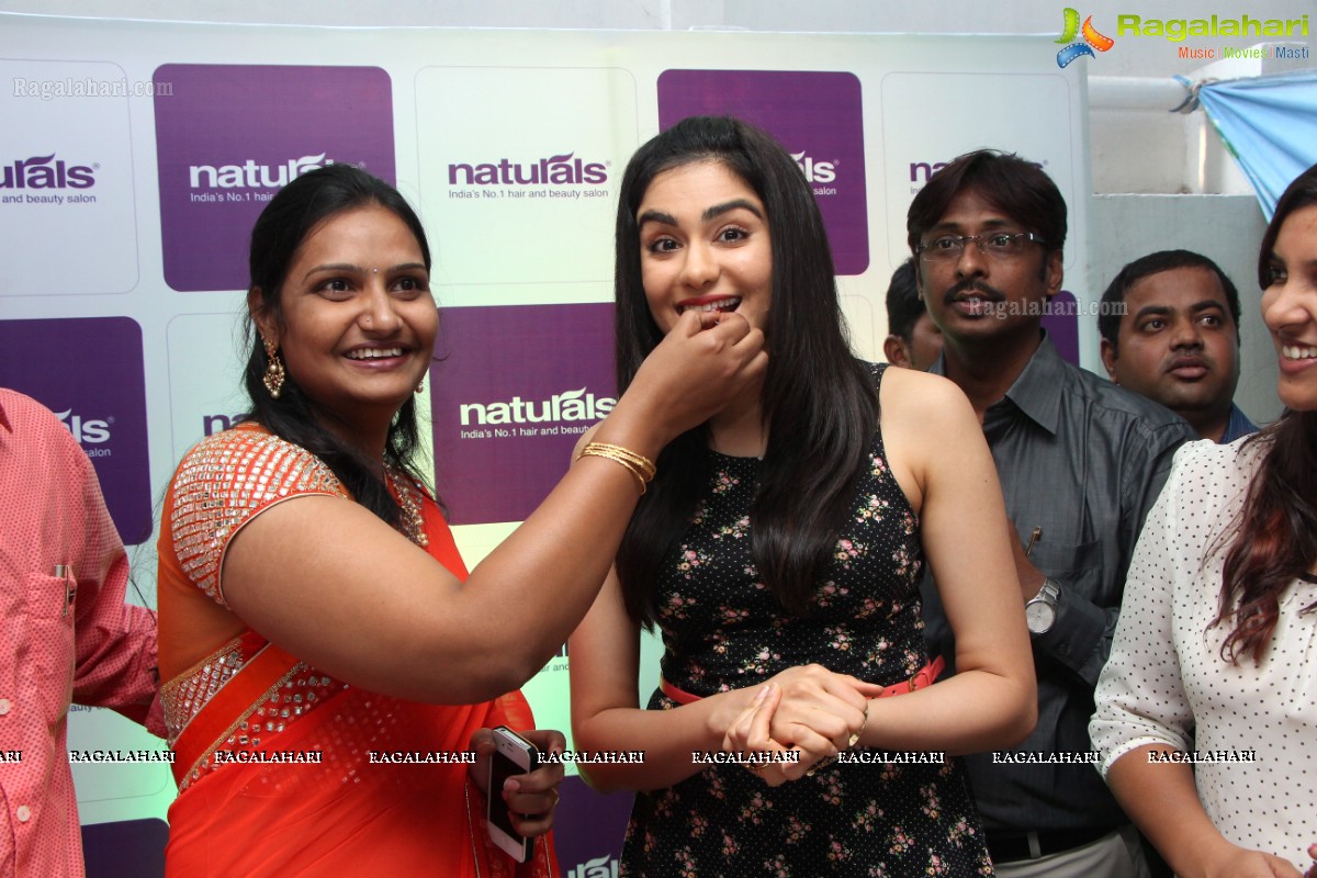 Naturals Salon Launch by Adah Sharma at Pragathi Nagar, Hyderabad