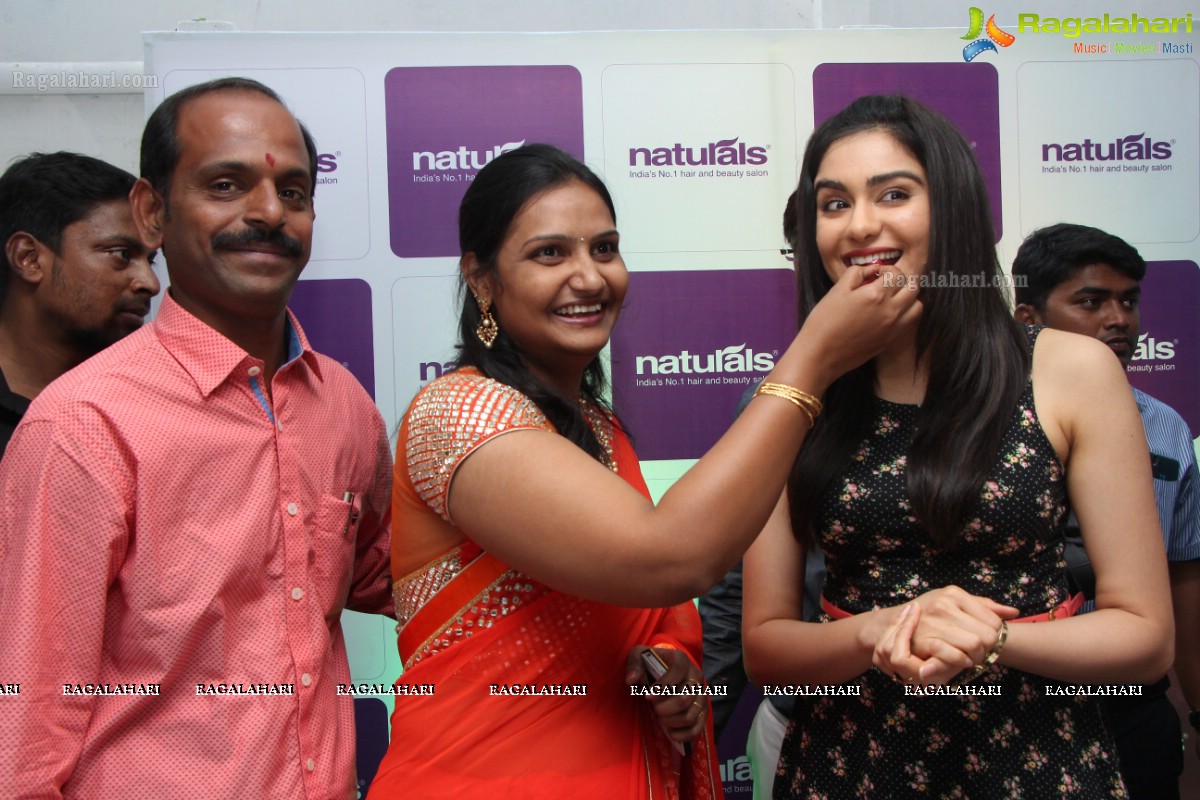 Naturals Salon Launch by Adah Sharma at Pragathi Nagar, Hyderabad