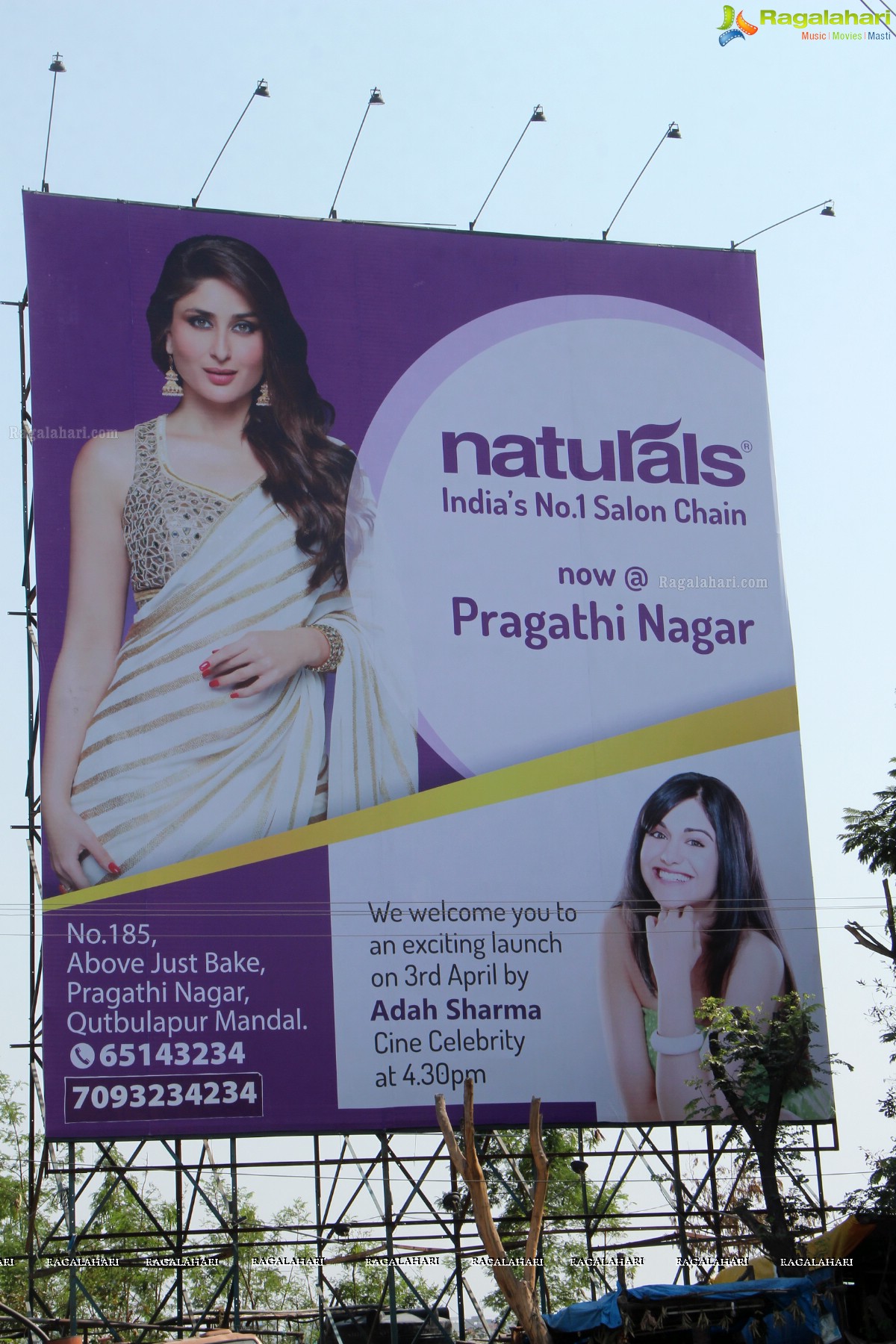 Naturals Salon Launch by Adah Sharma at Pragathi Nagar, Hyderabad