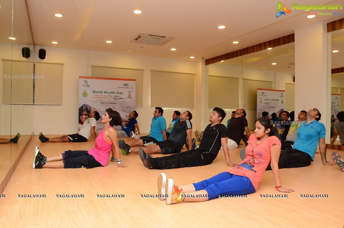 CII Young Indians Interactive Session with Kiran Dembla and Vijaya Tupurani at Gold's Gym