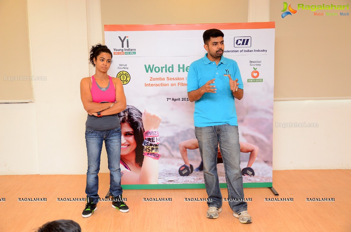 CII Young Indians Interactive Session with Kiran Dembla and Vijaya Tupurani at Gold's Gym