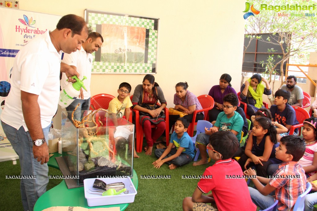 Workshop on Aquascaping for Kids at Little Sparks Global, Hyderabad