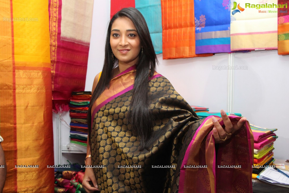 Bhanu Sree & Bina Mehta inaugurates Silk India Expo 2016 at Sri Satya sai Nigamagamam, Hyderabad