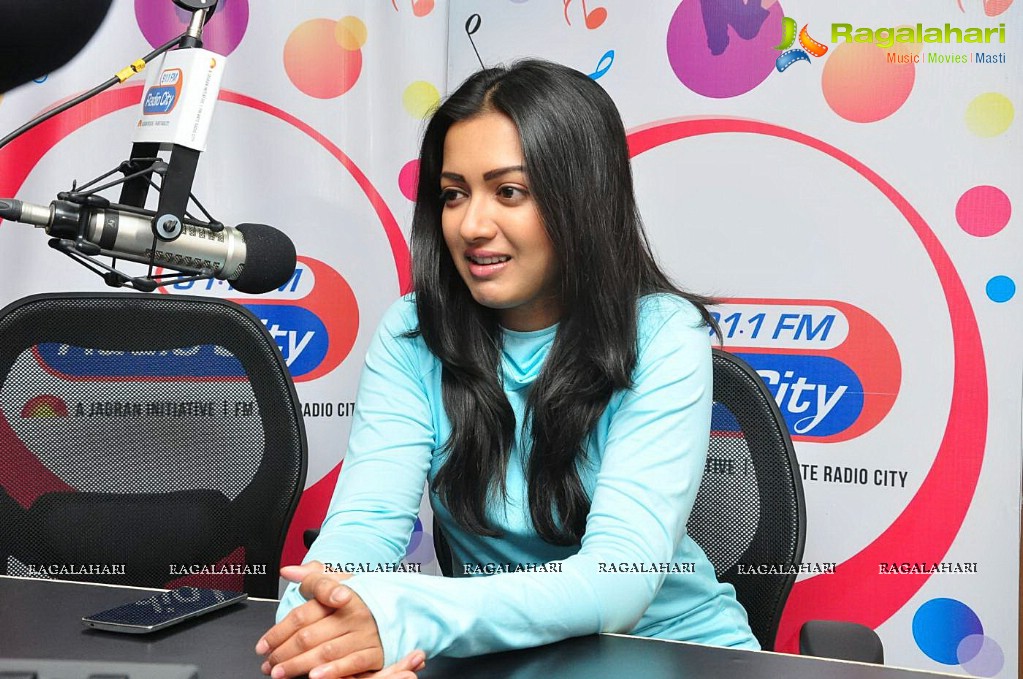 Catherine Tresa at 91.1 FM Radio City, Hyderabad