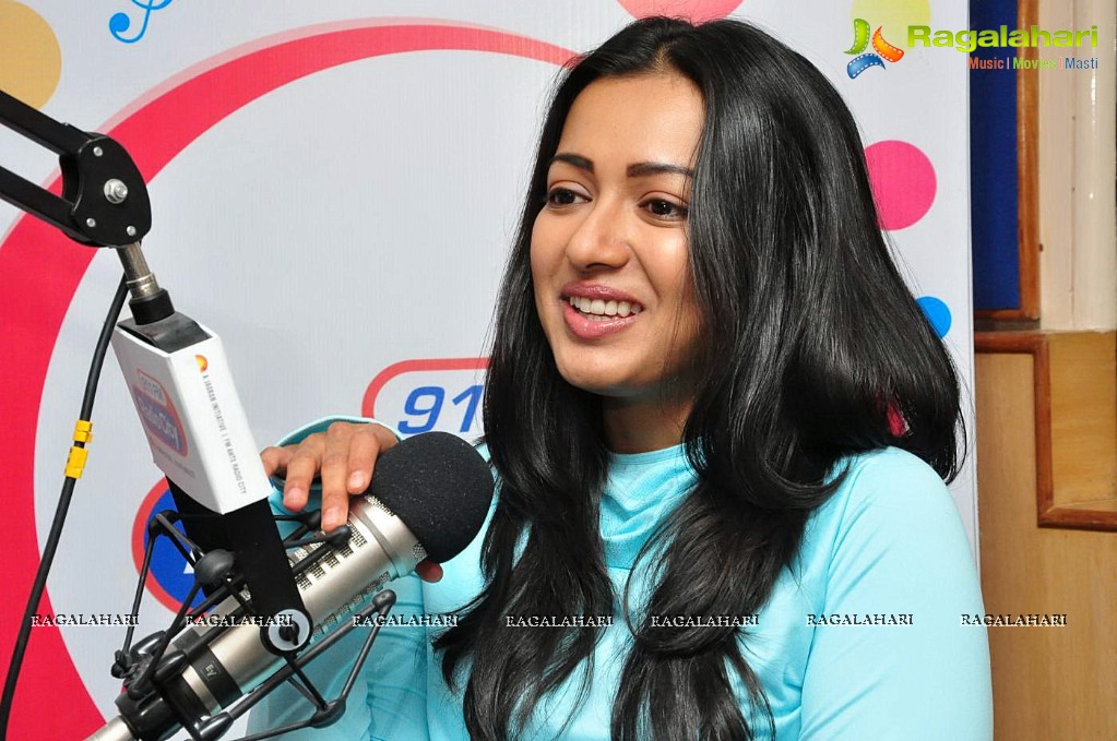 Catherine Tresa at 91.1 FM Radio City, Hyderabad