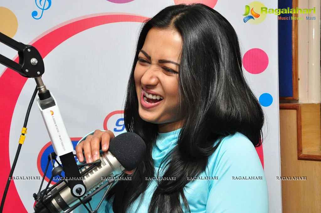 Catherine Tresa at 91.1 FM Radio City, Hyderabad