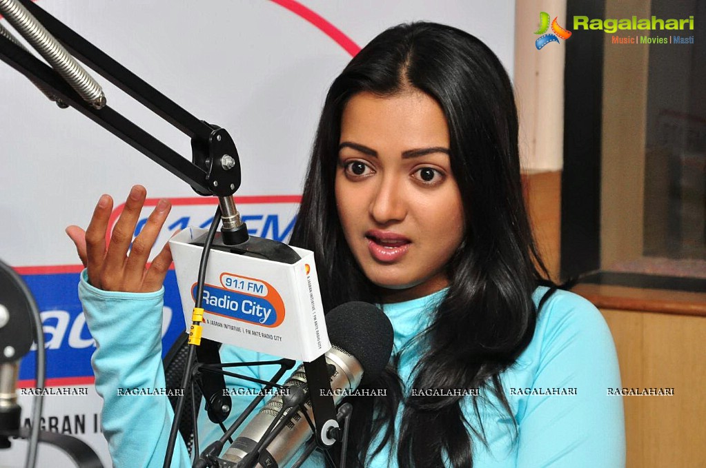 Catherine Tresa at 91.1 FM Radio City, Hyderabad