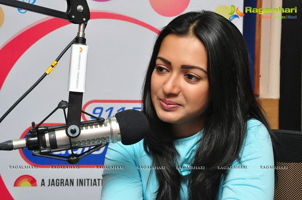 Catherine Tresa at 91.1 FM Radio City, Hyderabad