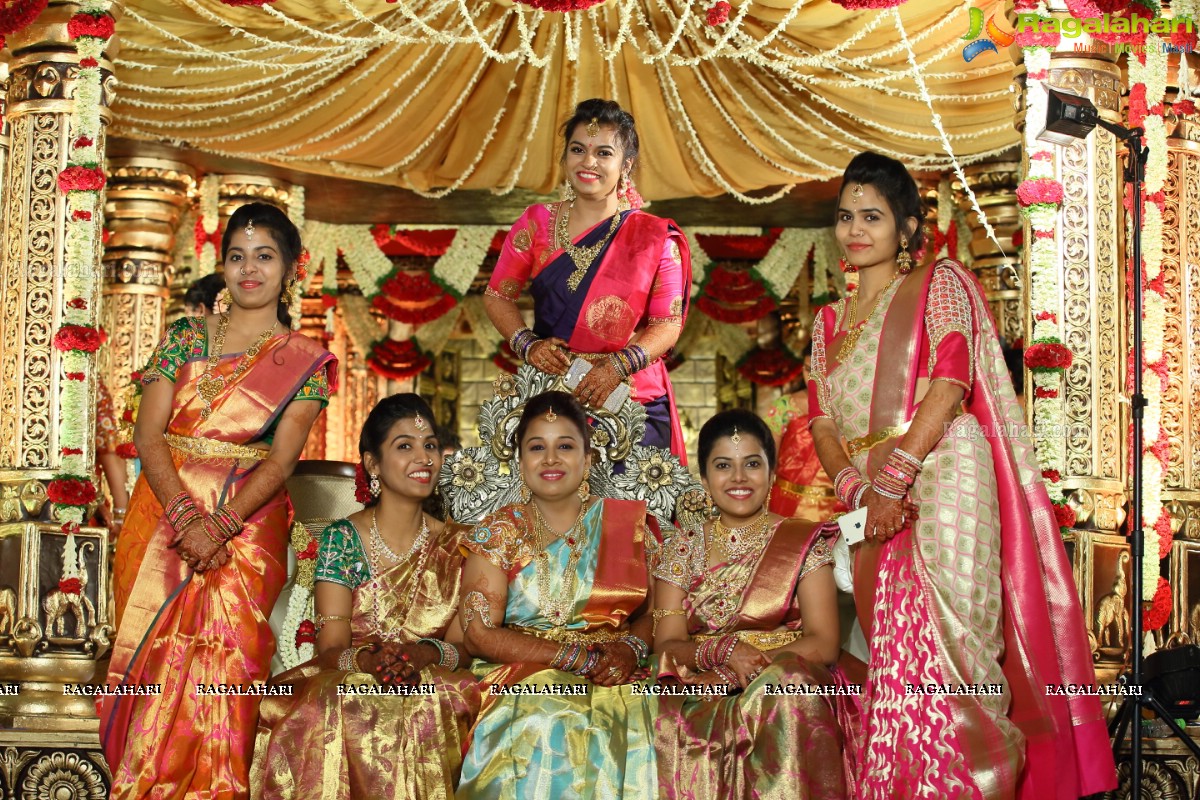 Grand Wedding Ceremony of Gowni Srikanth Goud with Cheepi Sudheesha, Hyderabad