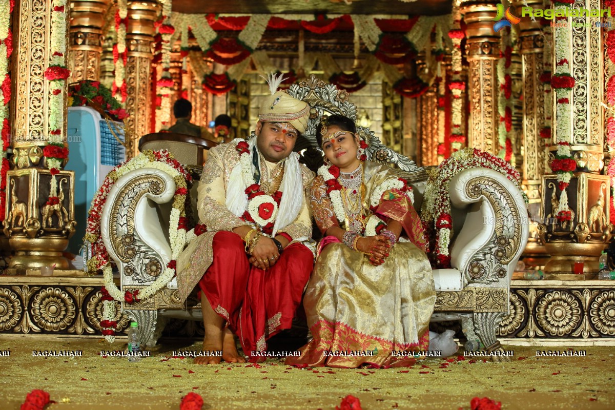 Grand Wedding Ceremony of Gowni Srikanth Goud with Cheepi Sudheesha, Hyderabad