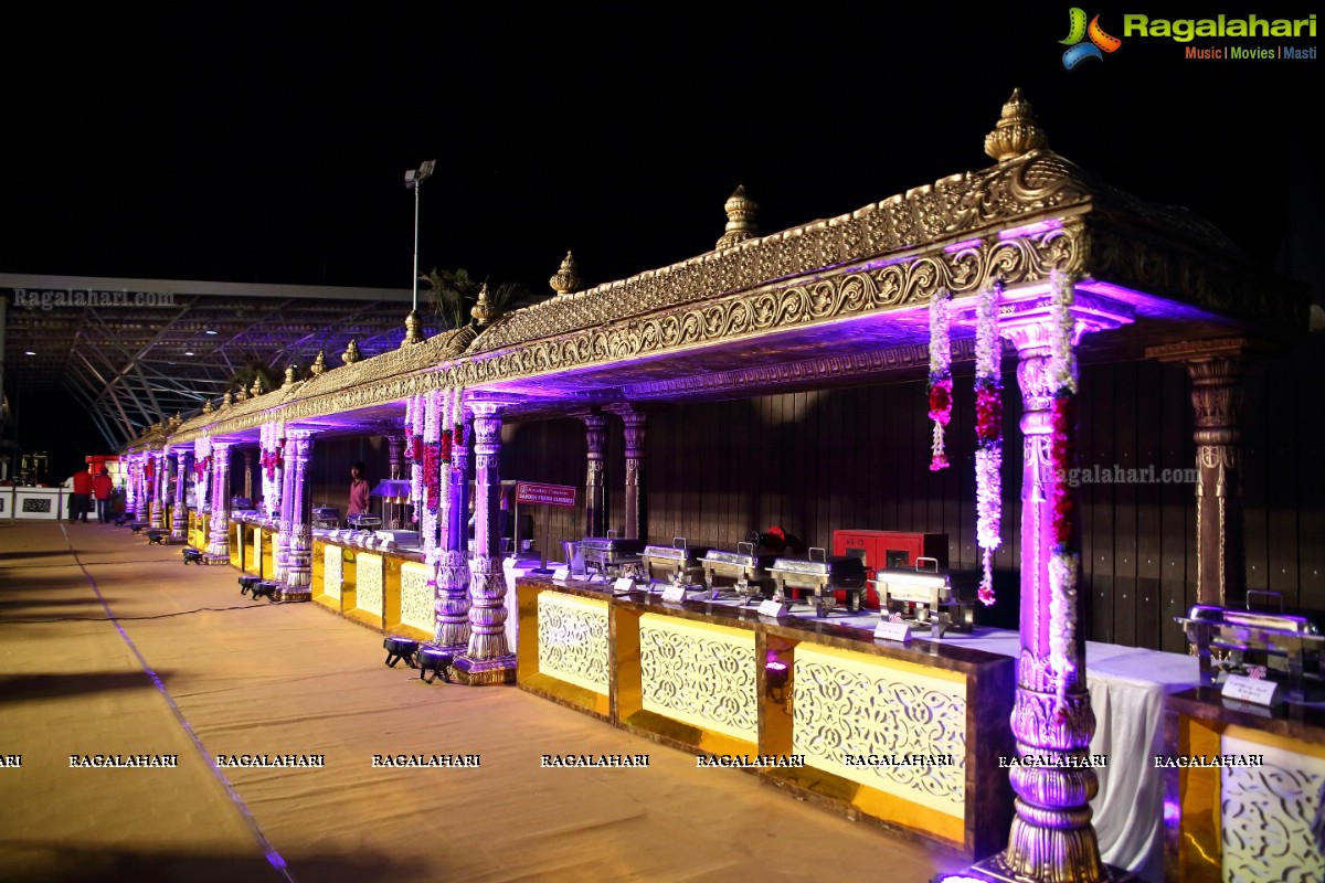 Grand Wedding Ceremony of Gowni Srikanth Goud with Cheepi Sudheesha, Hyderabad