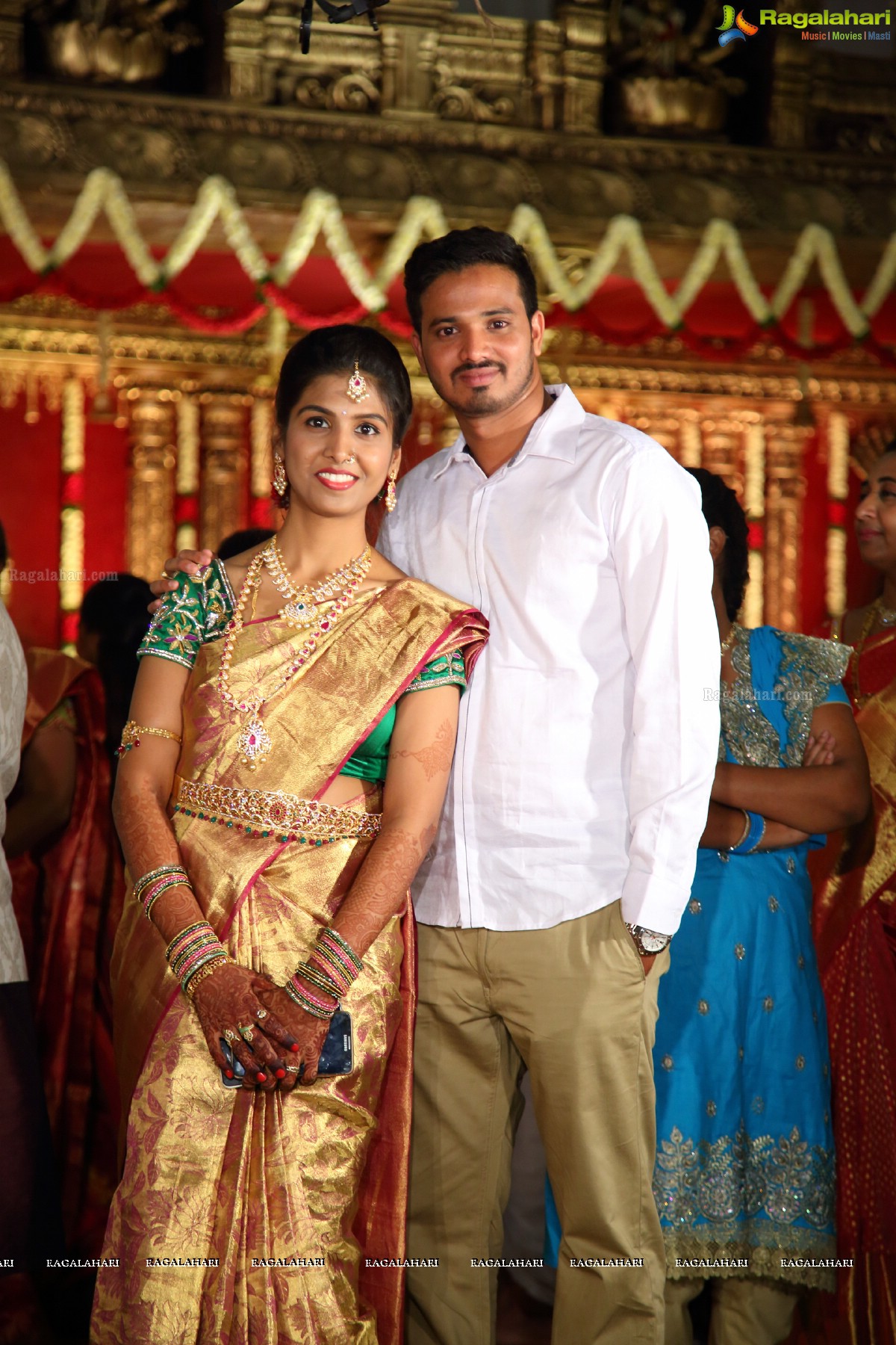 Grand Wedding Ceremony of Gowni Srikanth Goud with Cheepi Sudheesha, Hyderabad