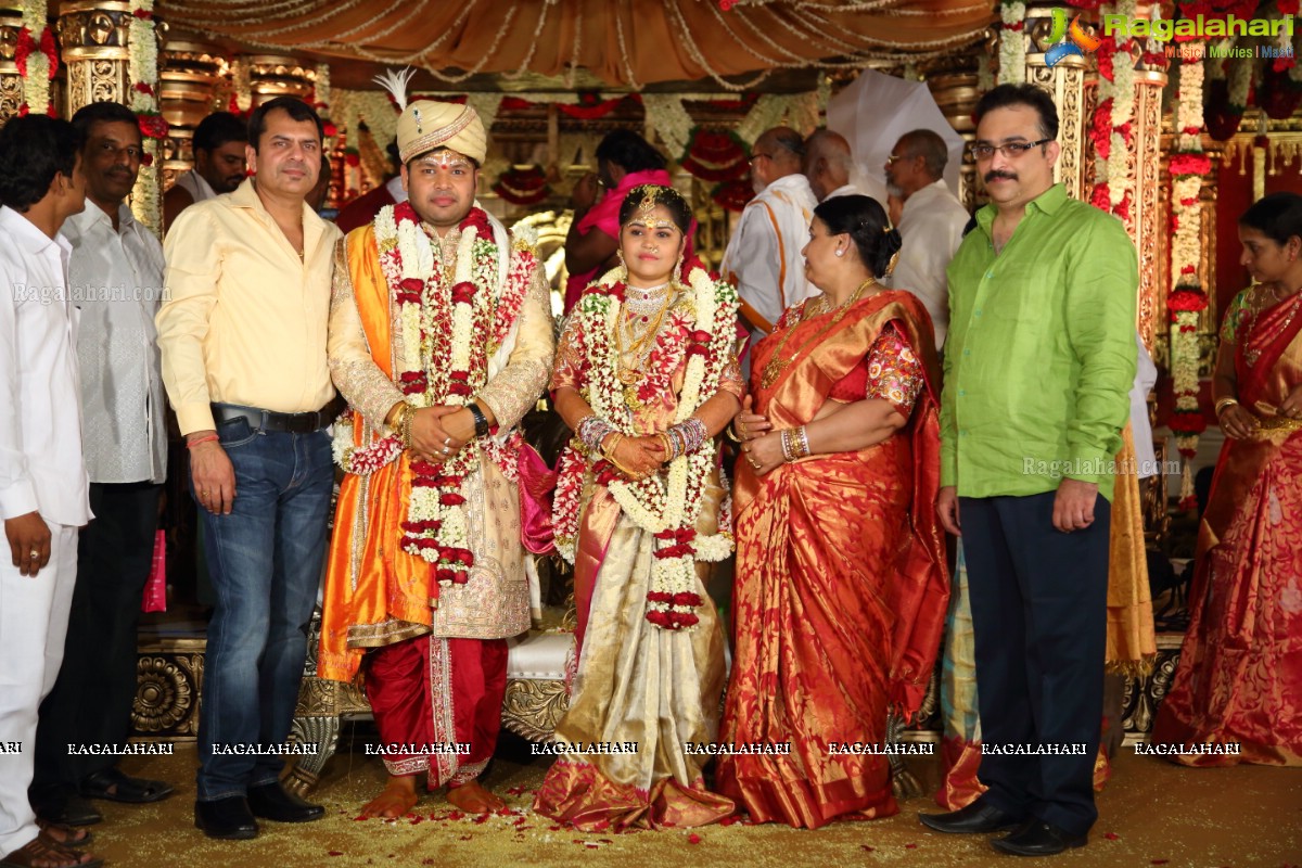 Grand Wedding Ceremony of Gowni Srikanth Goud with Cheepi Sudheesha, Hyderabad