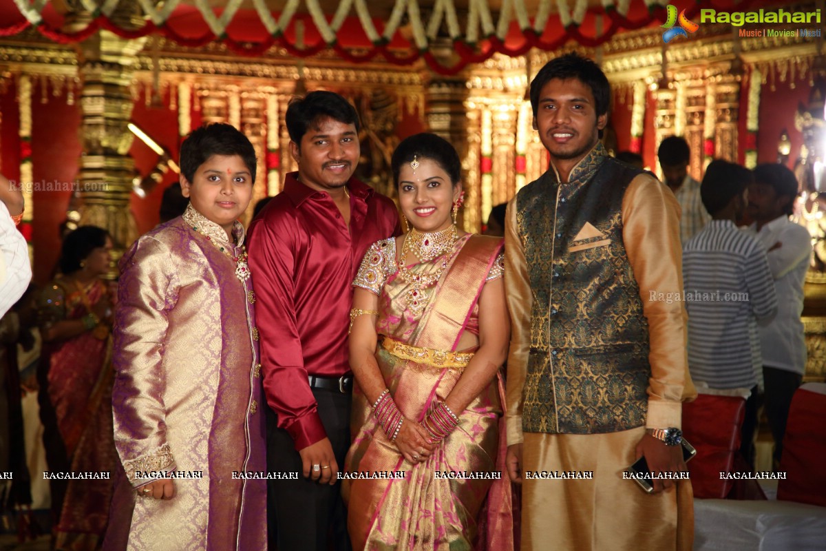 Grand Wedding Ceremony of Gowni Srikanth Goud with Cheepi Sudheesha, Hyderabad