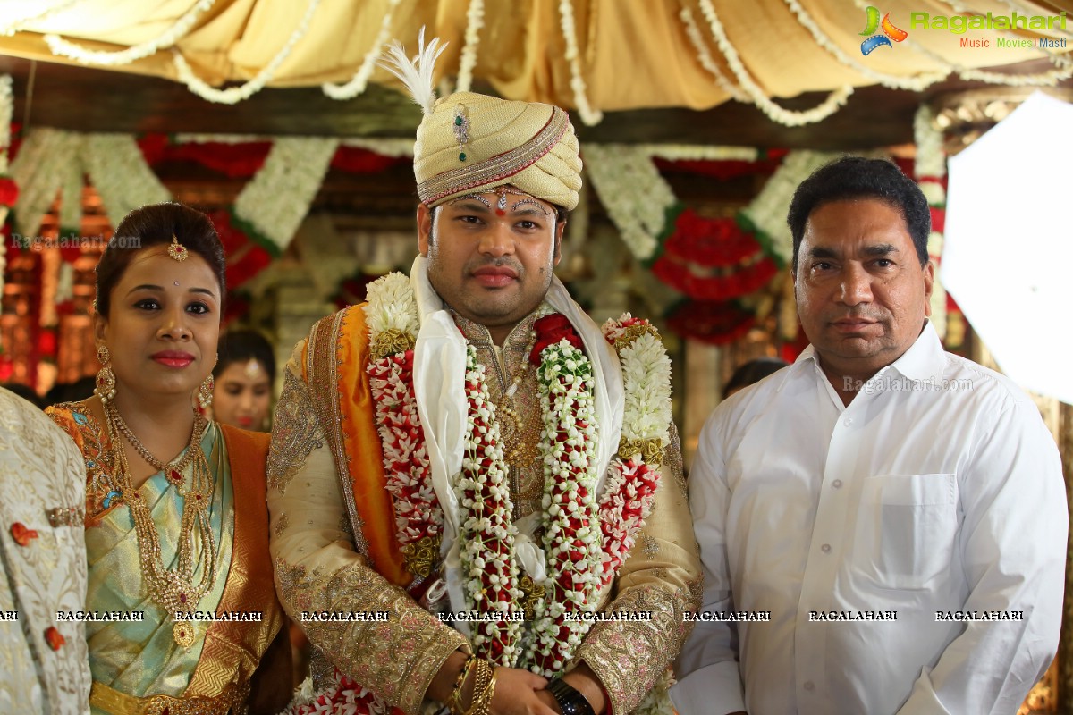 Grand Wedding Ceremony of Gowni Srikanth Goud with Cheepi Sudheesha, Hyderabad