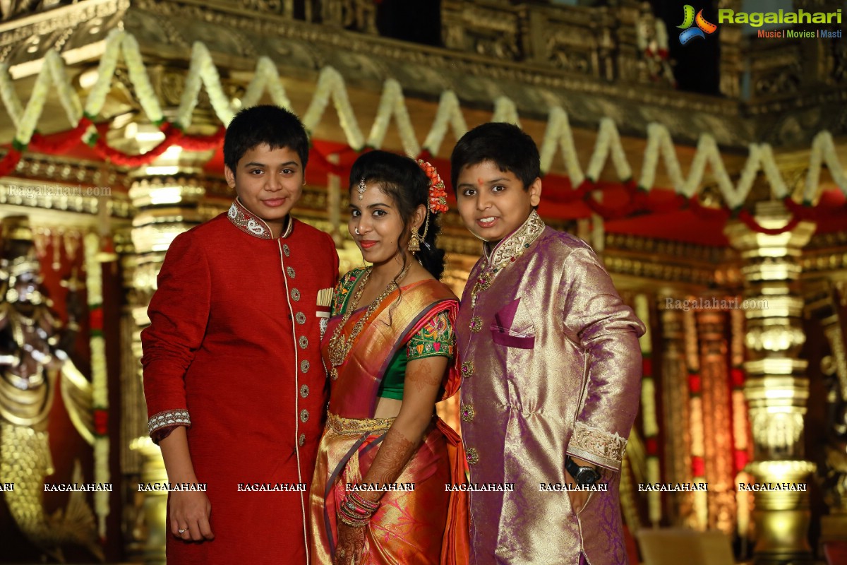 Grand Wedding Ceremony of Gowni Srikanth Goud with Cheepi Sudheesha, Hyderabad