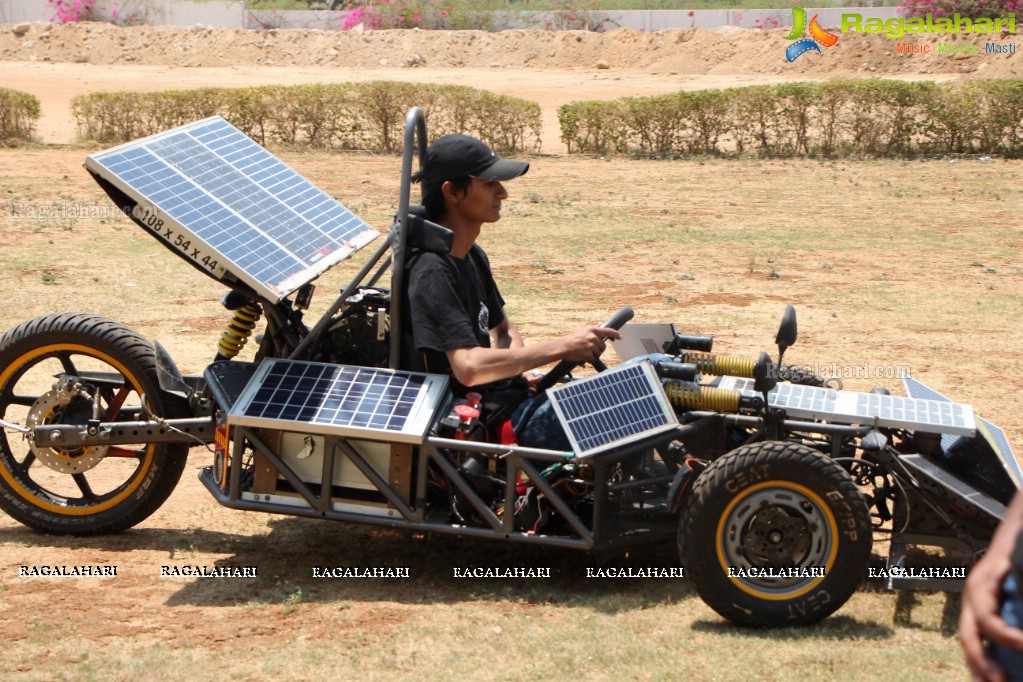 Award Winning Solar Car Display and Test Drive at Lords Institute of Technology, Hyderabad
