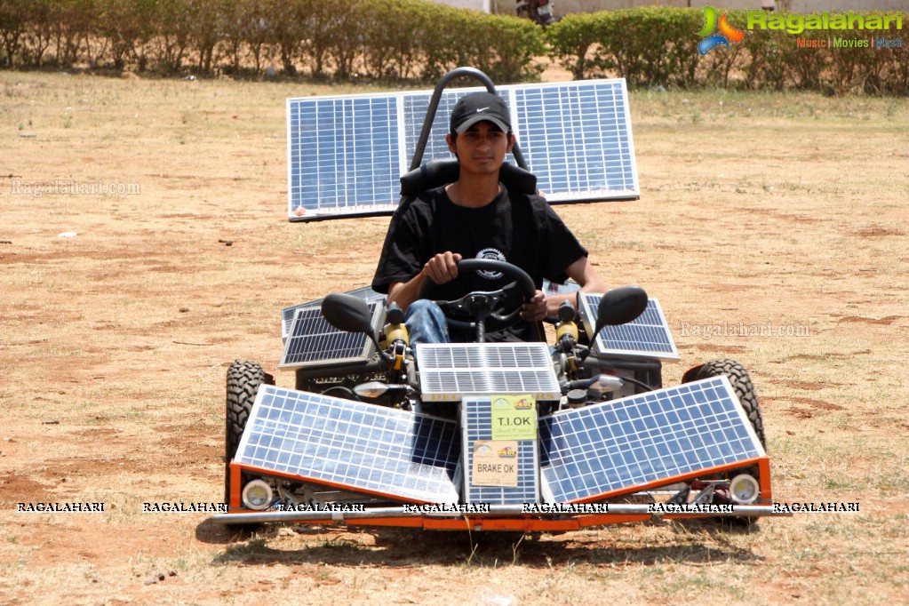 Award Winning Solar Car Display and Test Drive at Lords Institute of Technology, Hyderabad