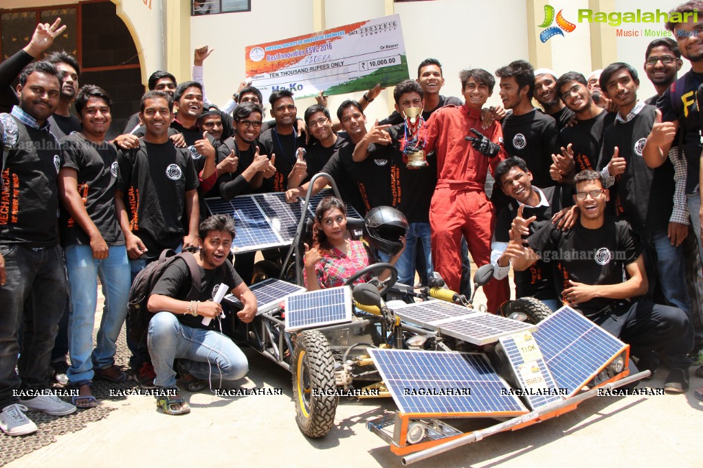 Award Winning Solar Car Display and Test Drive at Lords Institute of Technology, Hyderabad