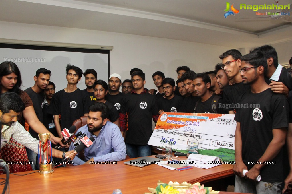 Award Winning Solar Car Display and Test Drive at Lords Institute of Technology, Hyderabad