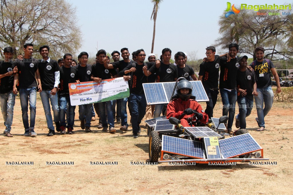 Award Winning Solar Car Display and Test Drive at Lords Institute of Technology, Hyderabad