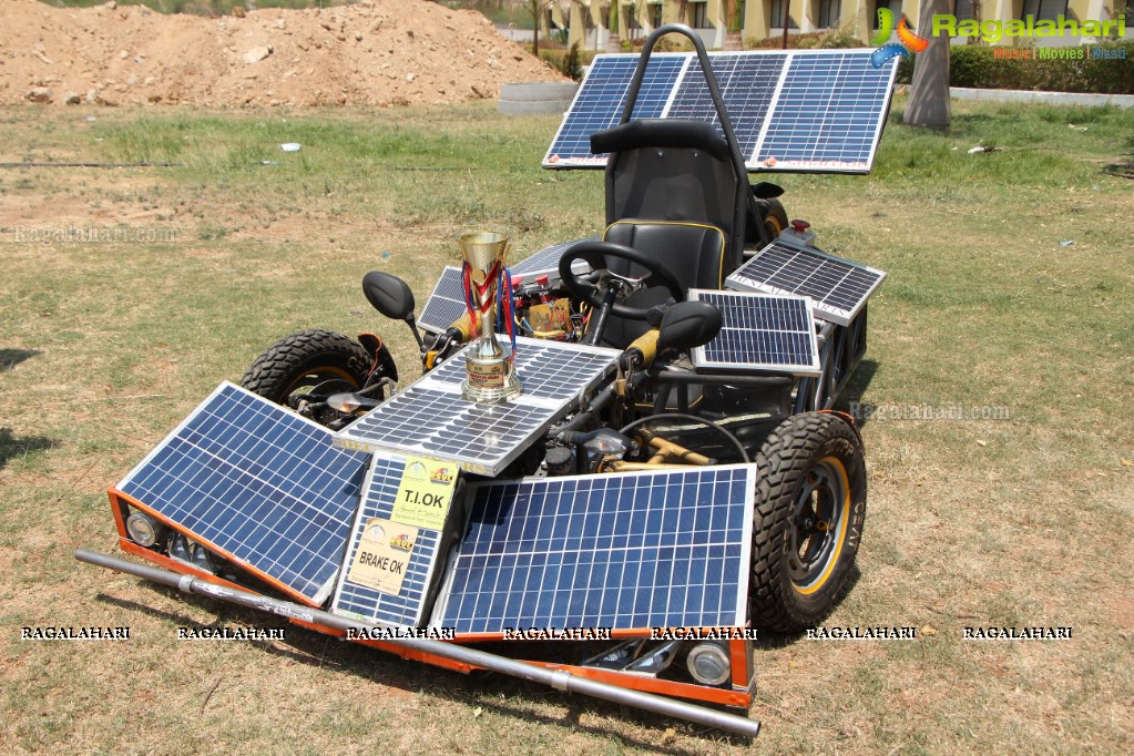 Award Winning Solar Car Display and Test Drive at Lords Institute of Technology, Hyderabad