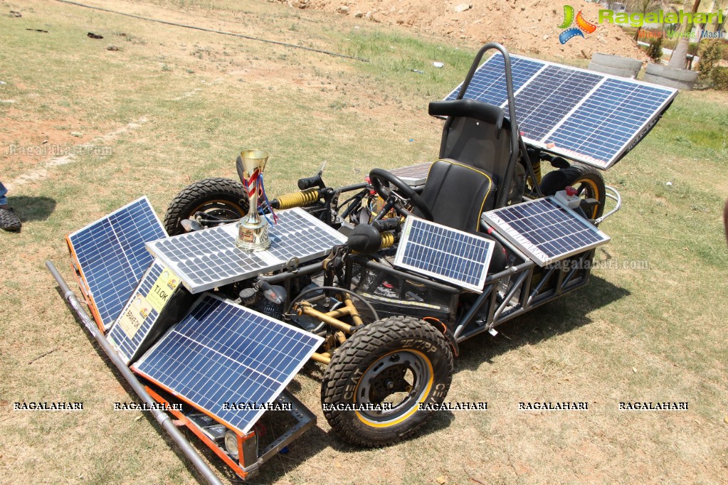 Award Winning Solar Car Display and Test Drive at Lords Institute of Technology, Hyderabad