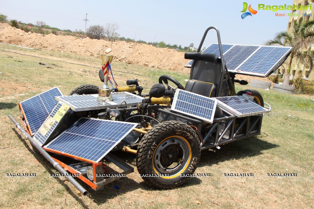 Award Winning Solar Car Display and Test Drive at Lords Institute of Technology, Hyderabad