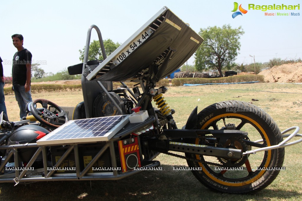 Award Winning Solar Car Display and Test Drive at Lords Institute of Technology, Hyderabad