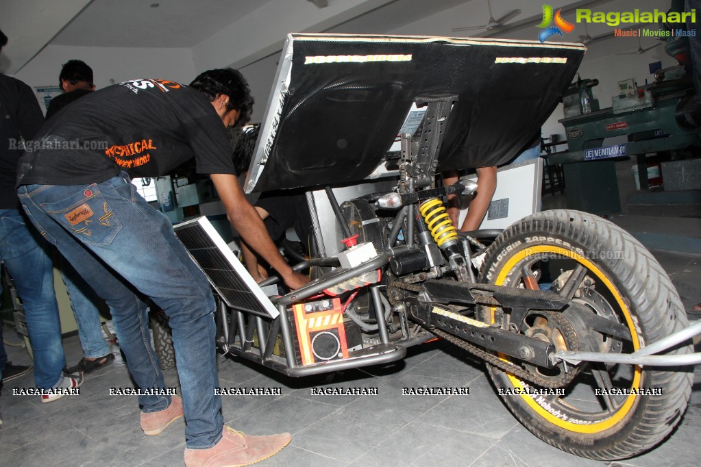 Award Winning Solar Car Display and Test Drive at Lords Institute of Technology, Hyderabad