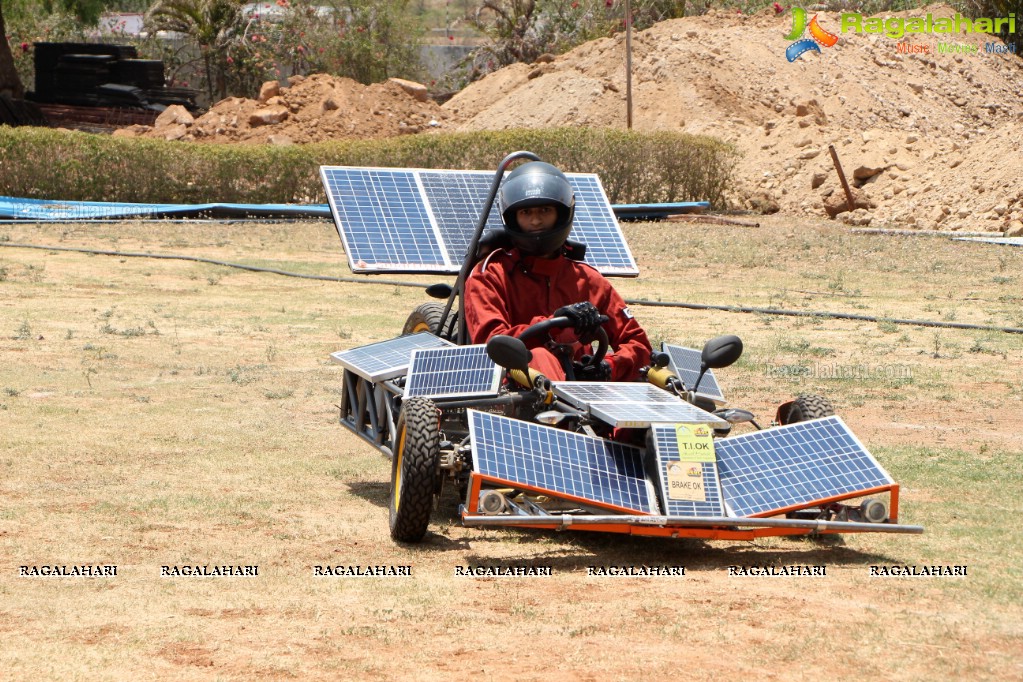 Award Winning Solar Car Display and Test Drive at Lords Institute of Technology, Hyderabad