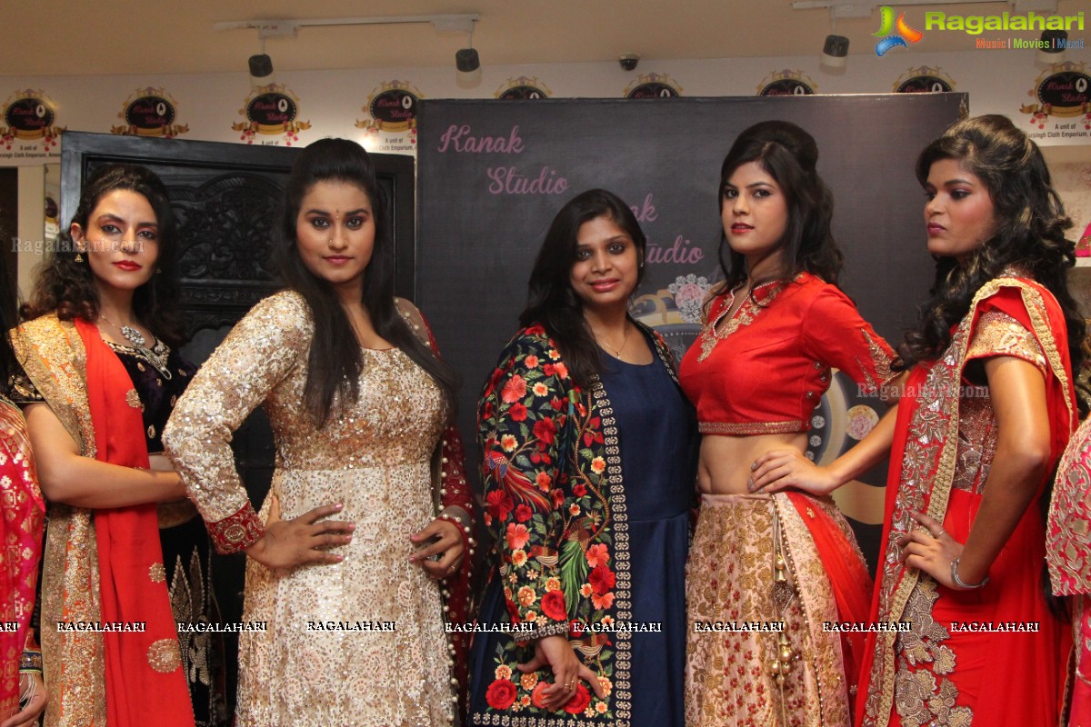 Kanak Studio Bridal Wedding Collection Launch at Narsingh Cloth Emporium, Ameerpet, Hyderabad