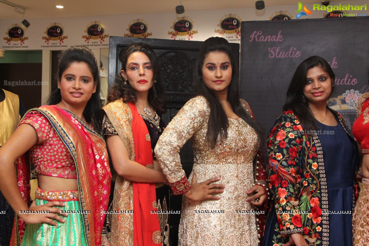 Kanak Studio Bridal Wedding Collection Launch at Narsingh Cloth Emporium, Ameerpet, Hyderabad