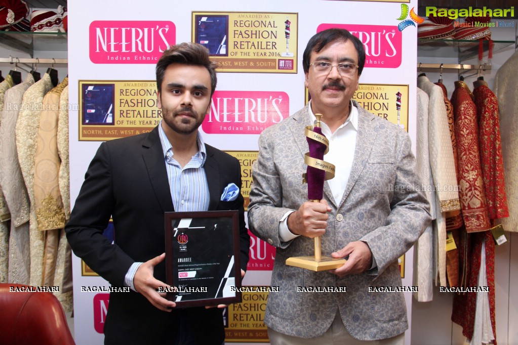 Neeru's MD Harish Kumar Press Meet on Best Regional Fashion Retailer Award by IFF, Hyderabad