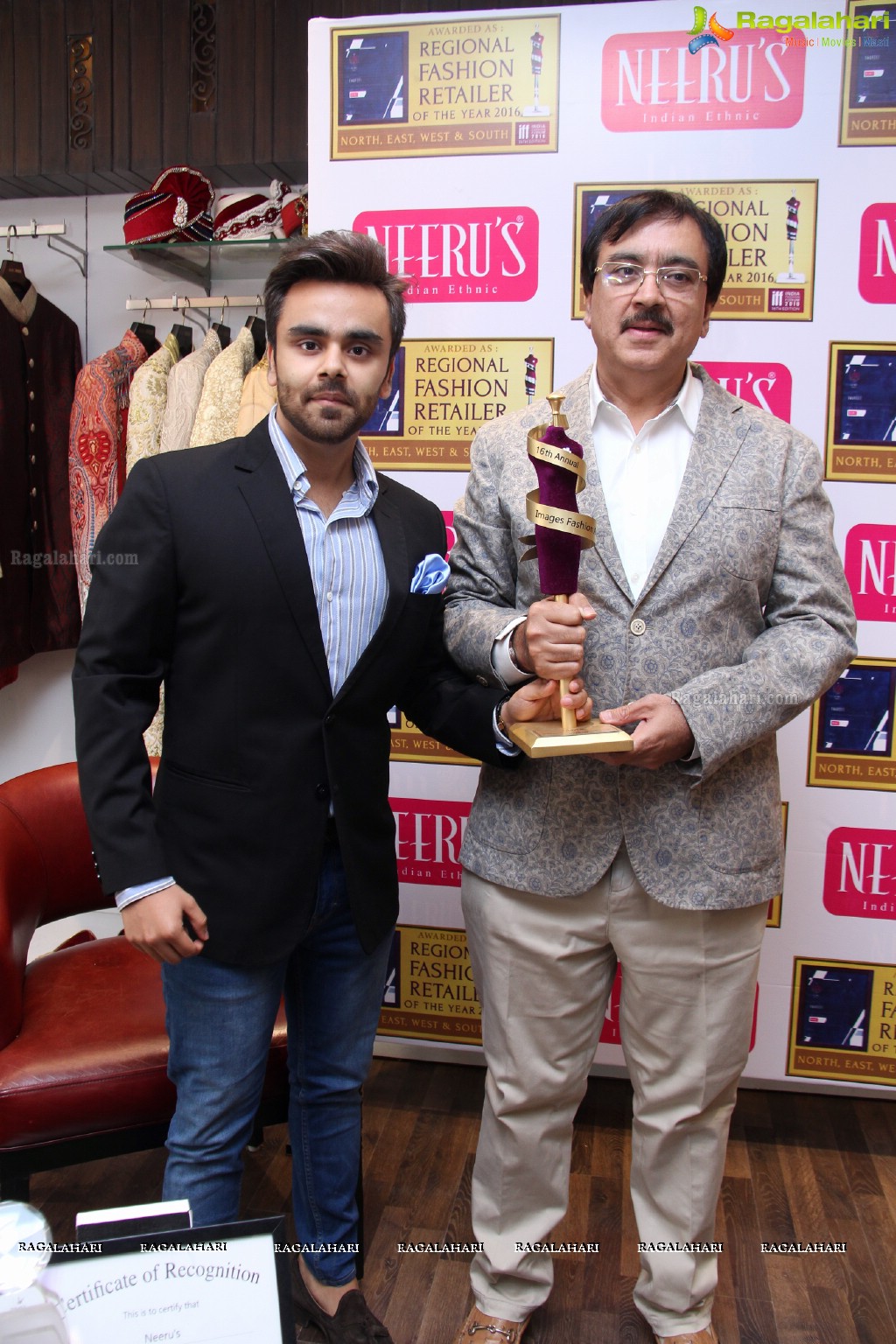 Neeru's MD Harish Kumar Press Meet on Best Regional Fashion Retailer Award by IFF, Hyderabad