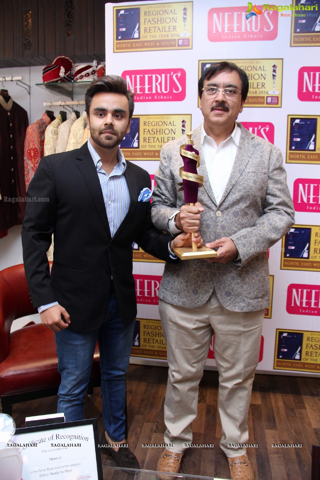 Neeru's MD Harish Kumar Press Meet on Best Regional Fashion Retailer Award by IFF, Hyderabad