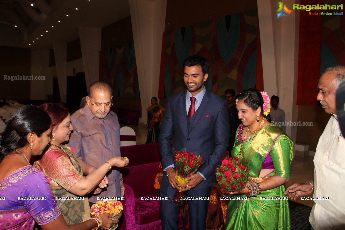 Grand Wedding Reception of Siva and Anusha at Cyber Convention Centre, Hyderabad