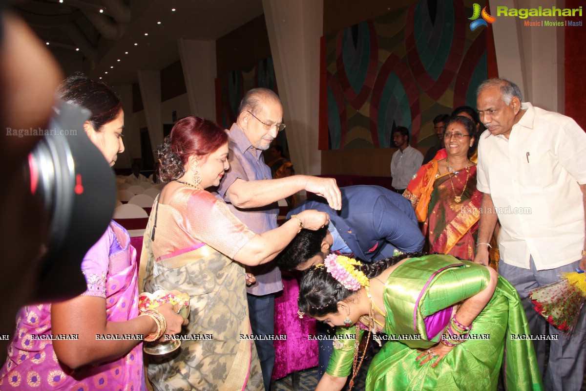 Grand Wedding Reception of Siva and Anusha at Cyber Convention Centre, Hyderabad