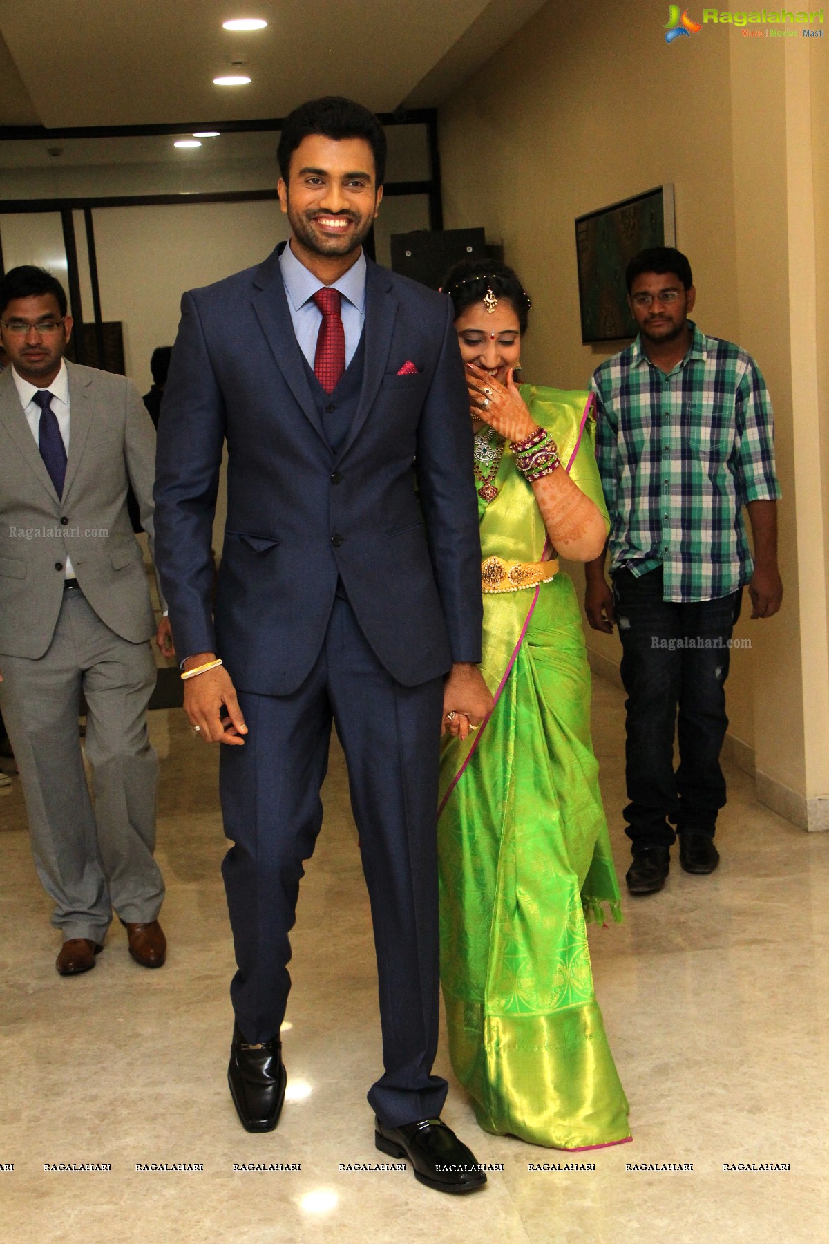 Grand Wedding Reception of Siva and Anusha at Cyber Convention Centre, Hyderabad