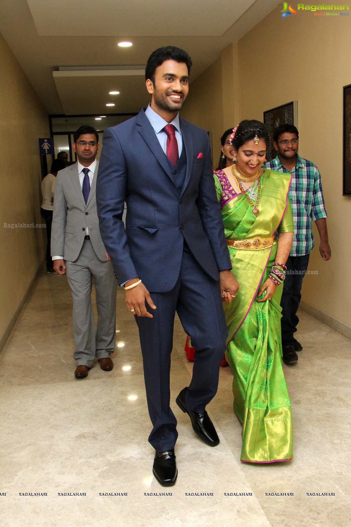 Grand Wedding Reception of Siva and Anusha at Cyber Convention Centre, Hyderabad