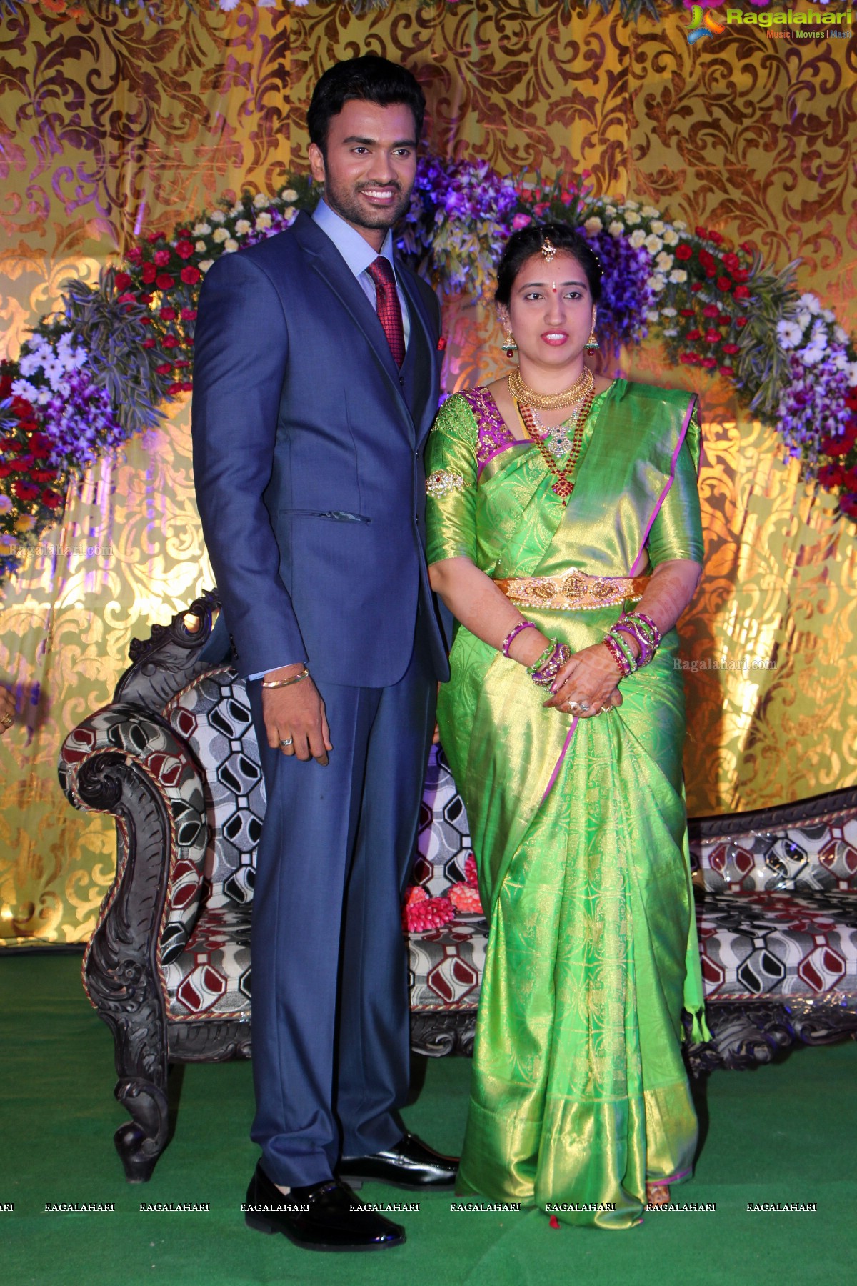 Grand Wedding Reception of Siva and Anusha at Cyber Convention Centre, Hyderabad