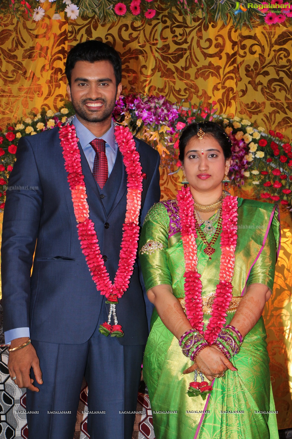 Grand Wedding Reception of Siva and Anusha at Cyber Convention Centre, Hyderabad