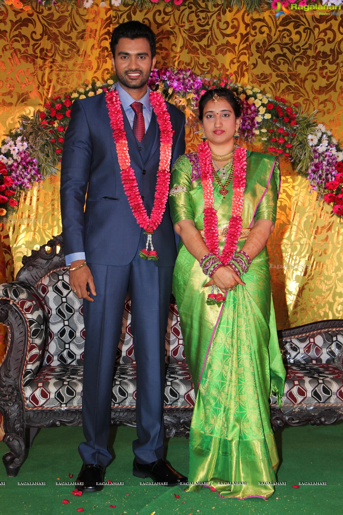 Grand Wedding Reception of Siva and Anusha at Cyber Convention Centre, Hyderabad