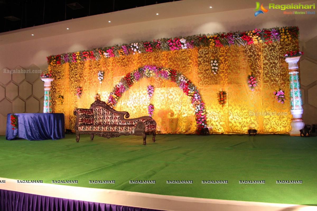 Grand Wedding Reception of Siva and Anusha at Cyber Convention Centre, Hyderabad