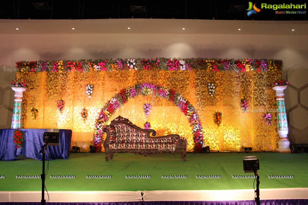 Grand Wedding Reception of Siva and Anusha at Cyber Convention Centre, Hyderabad