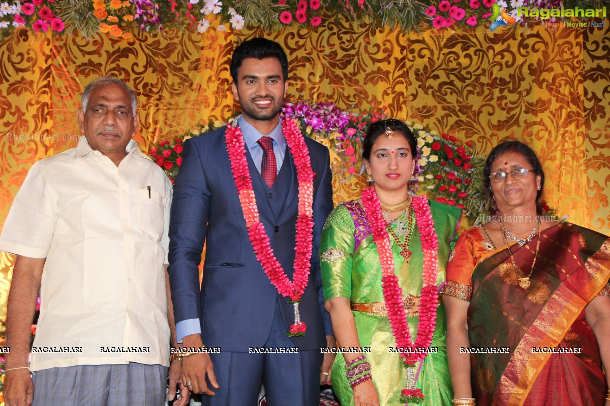 Grand Wedding Reception of Siva and Anusha at Cyber Convention Centre, Hyderabad