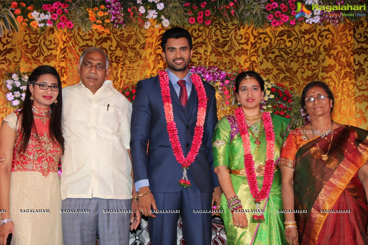 Grand Wedding Reception of Siva and Anusha at Cyber Convention Centre, Hyderabad