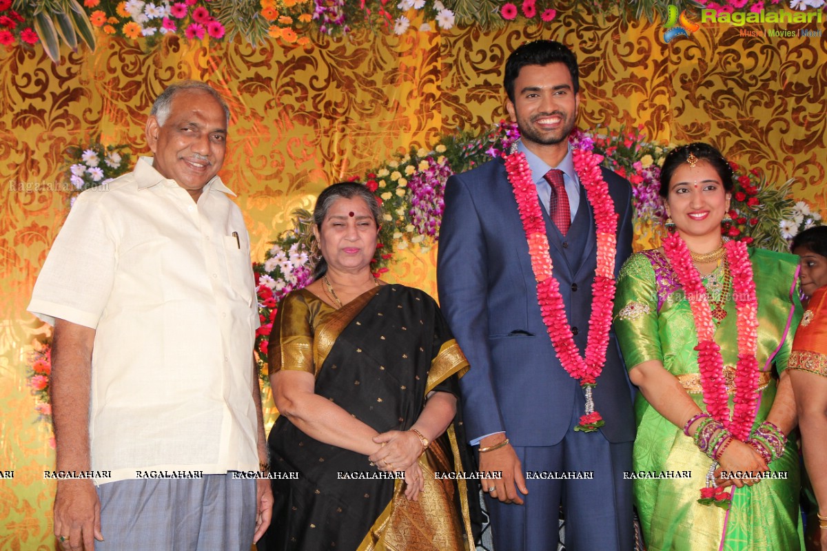 Grand Wedding Reception of Siva and Anusha at Cyber Convention Centre, Hyderabad