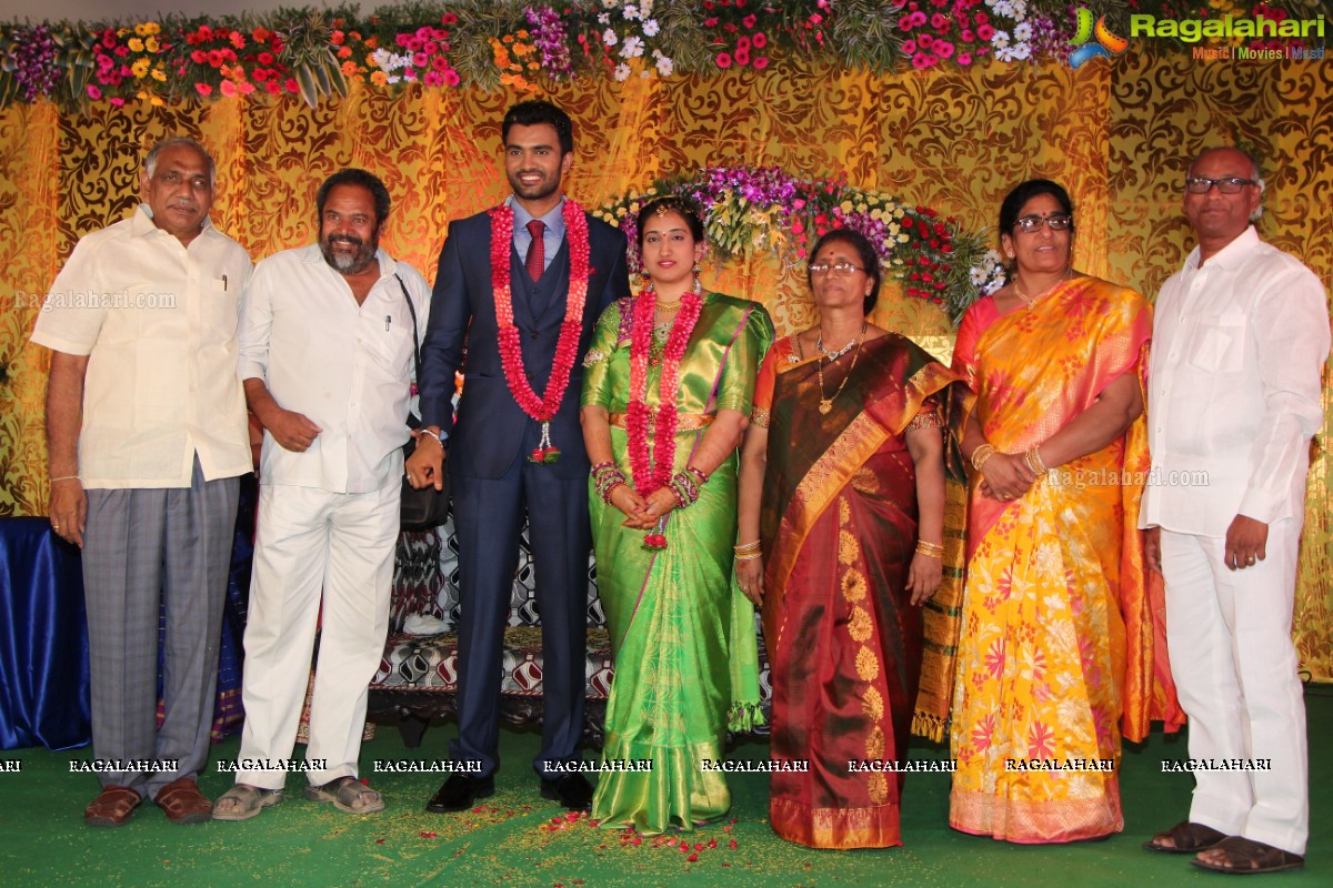 Grand Wedding Reception of Siva and Anusha at Cyber Convention Centre, Hyderabad